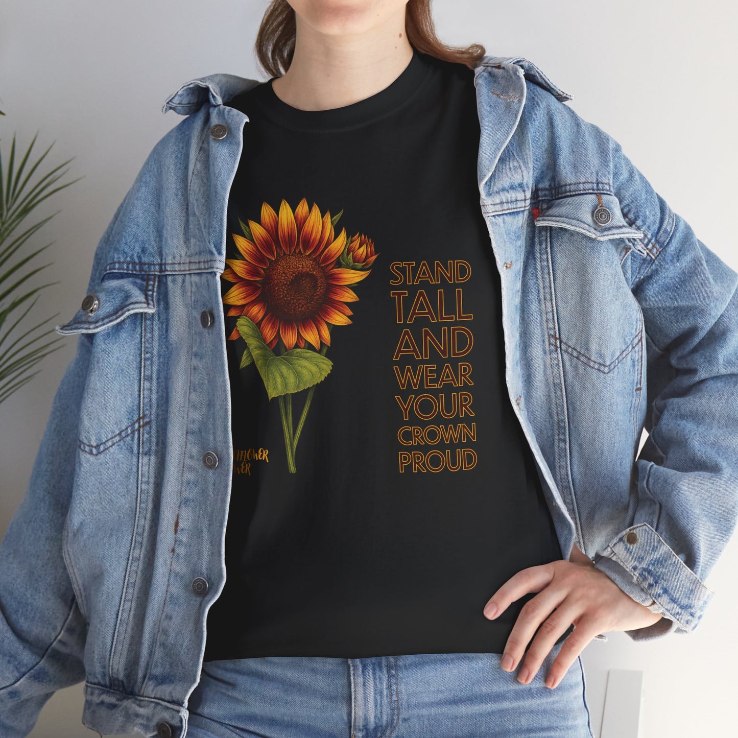 Sunflower Power Tee - Wear Your Crown Proud
