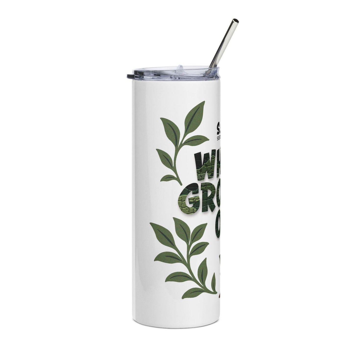 What's Growing On? - Green Camo 20oz Tumbler