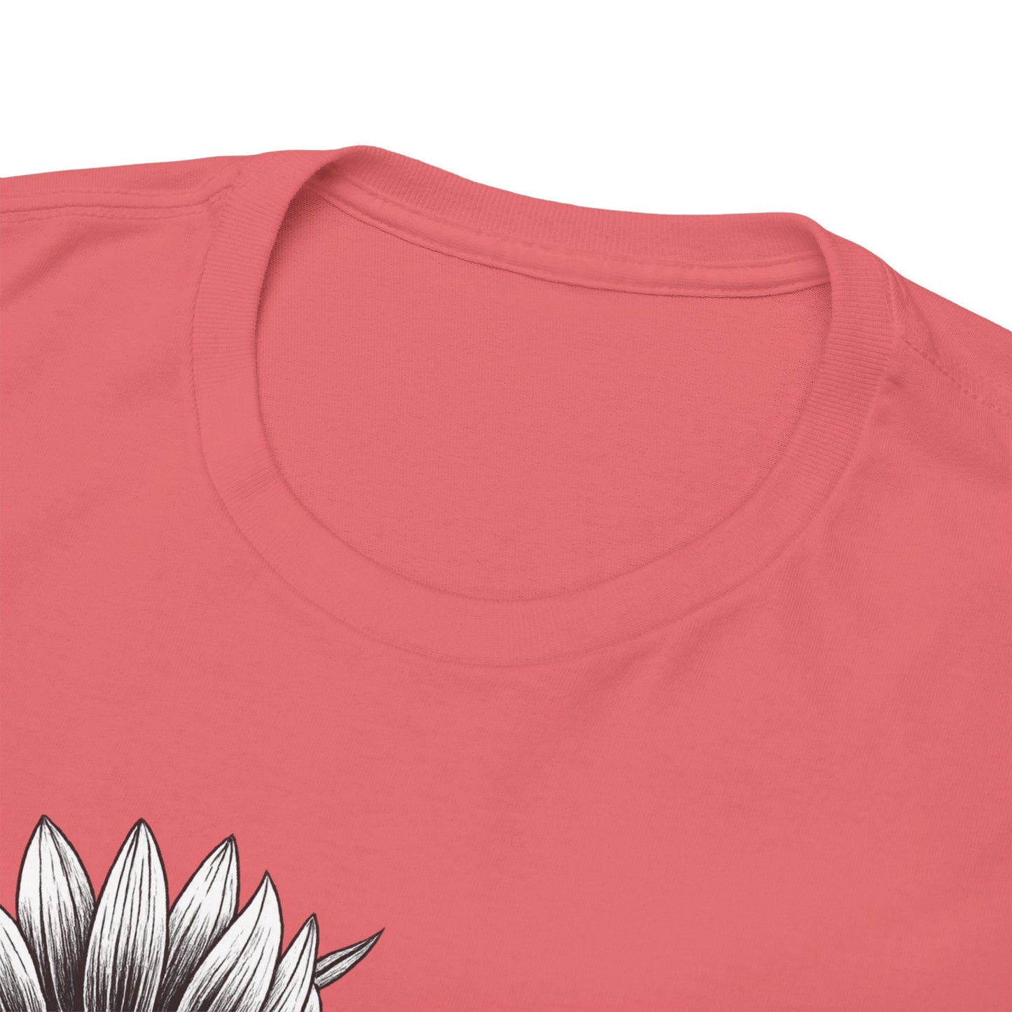 Sunflower Power Tee - Stay Rooted in Fertile Ground/Words In White