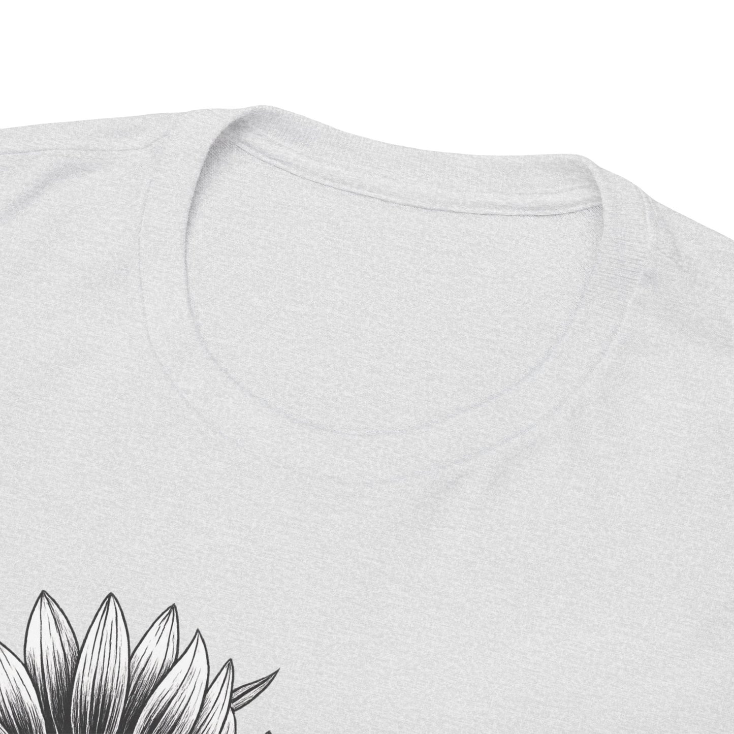 Sunflower Power Tee - Stay Rooted in Fertile Ground (Words in Black)