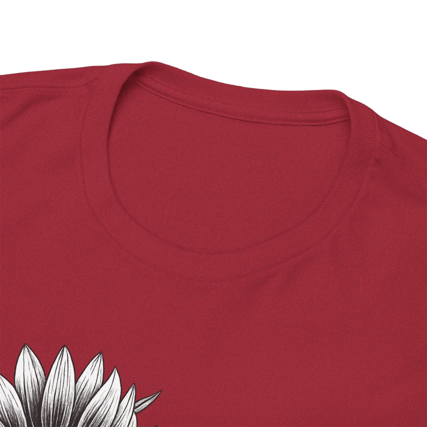 Sunflower Power Tee - Stay Rooted in Fertile Ground (Words in Black)