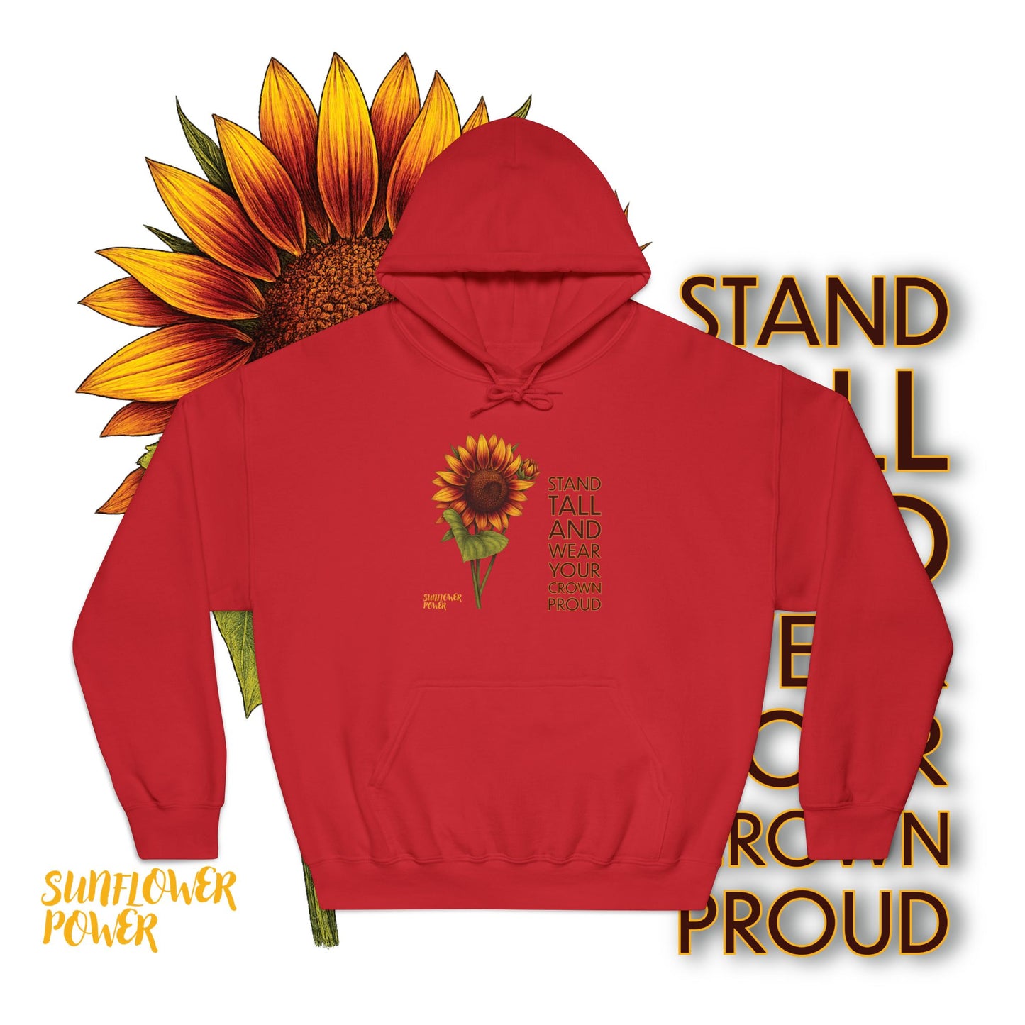 Sunflower Power Hoodie: Wear Your Crown Proud