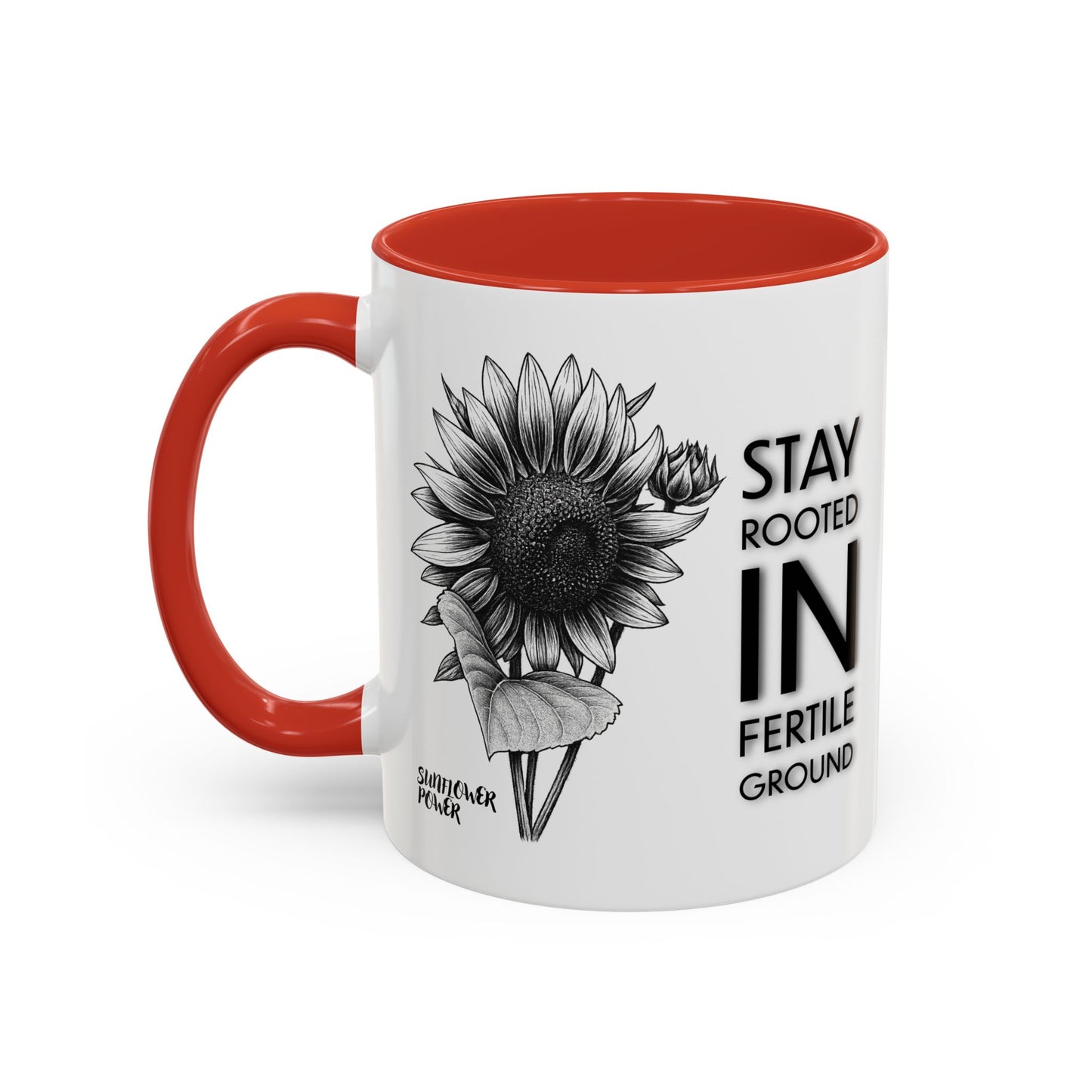 Sunflower Power: Stay Rooted Mug (11oz)