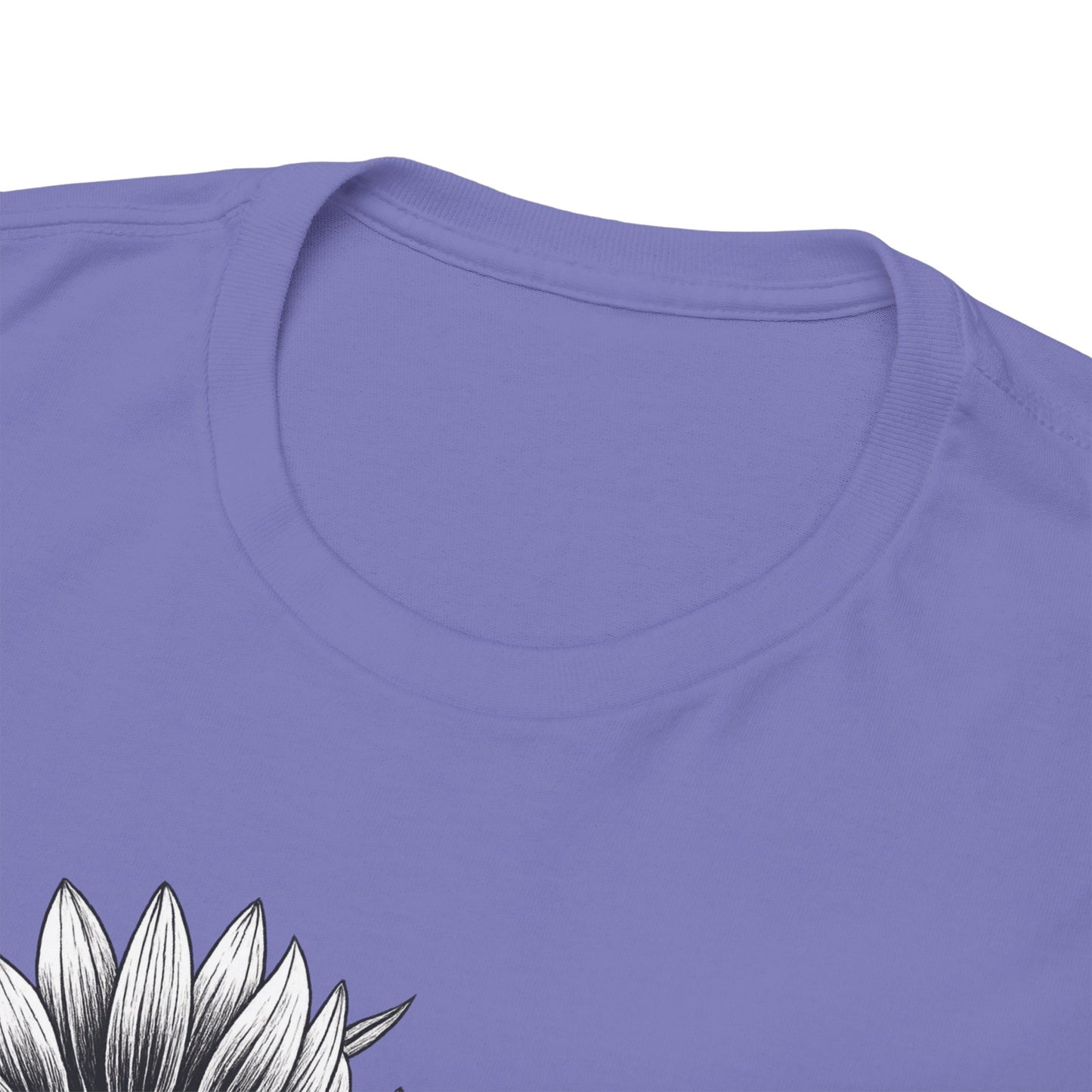Sunflower Power Tee - Stay Rooted in Fertile Ground (Words in Black)