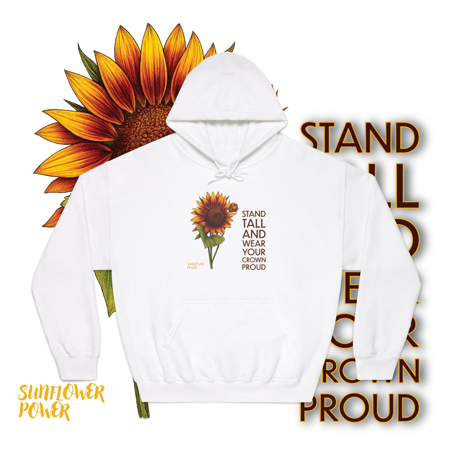 Sunflower Power Hoodie: Wear Your Crown Proud