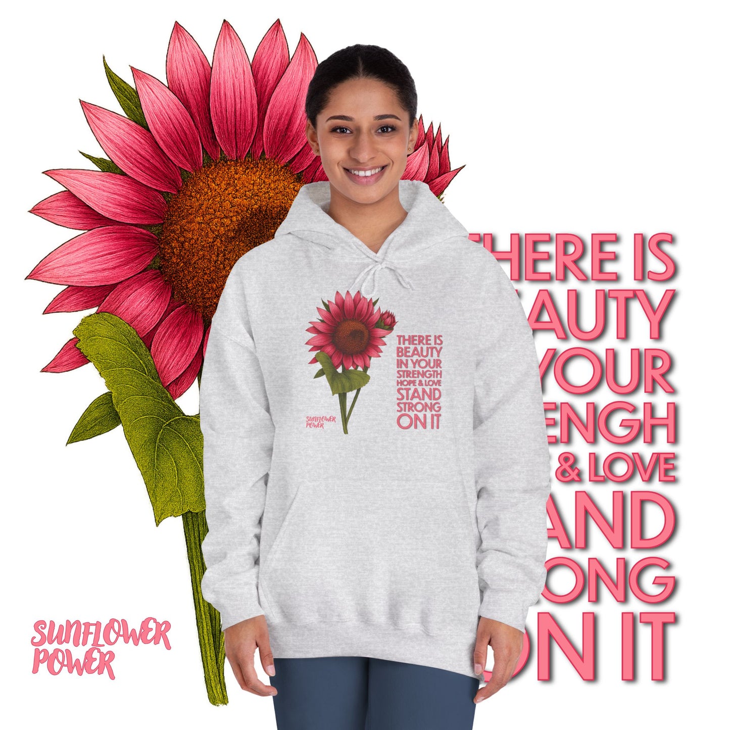 Sunflower Power Hoodie: Stand Strong On It
