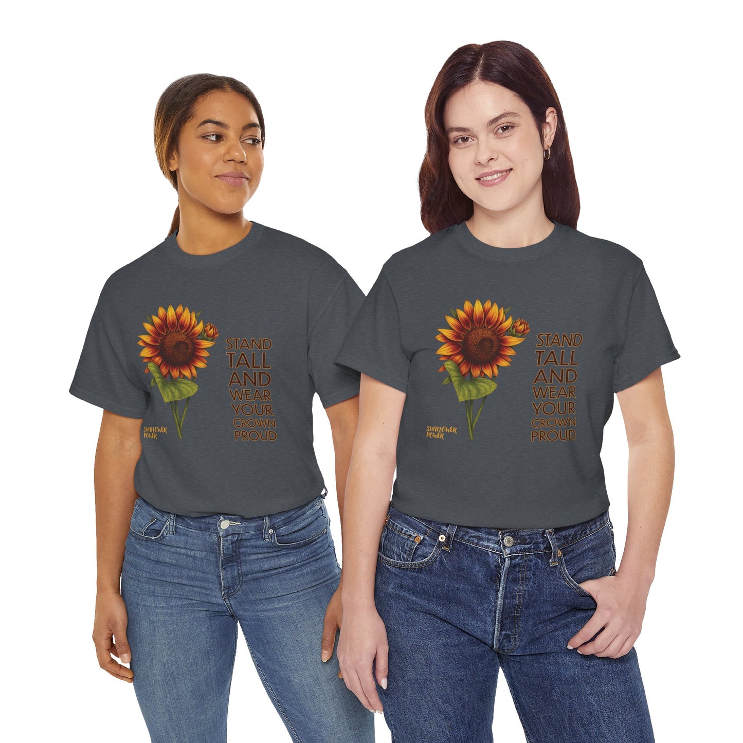 Sunflower Power Tee - Wear Your Crown Proud